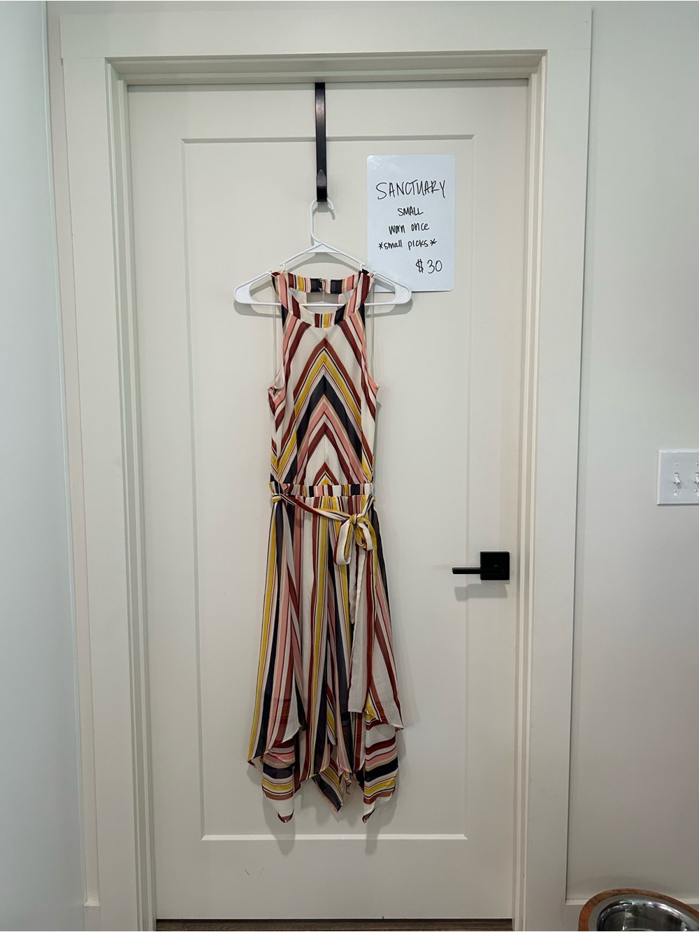 Sanctuary Striped Halter High-Low Dress in Multi-Color